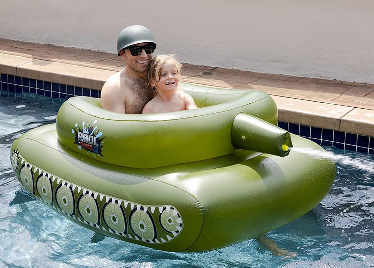 The Most Popular Pool Floats Option Inflatable Tank Pool Float