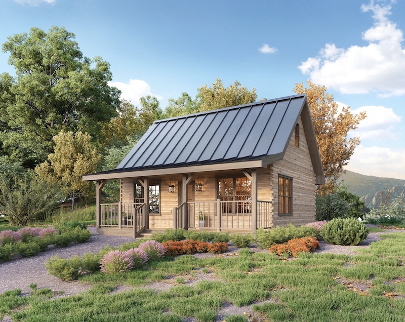 adirondack cabin with sleeping loft