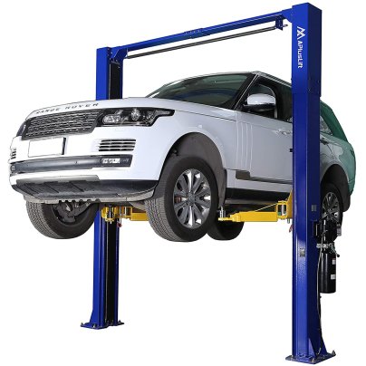 APlusLift HW-10KOH 10,000 LB 2-Post Overhead Car Lift on a white background