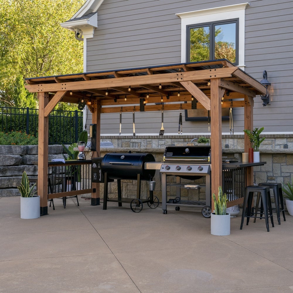 covered outdoor kitchen ideas