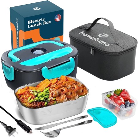  Travelisimo Electric Lunch Box for Adults with various accessories