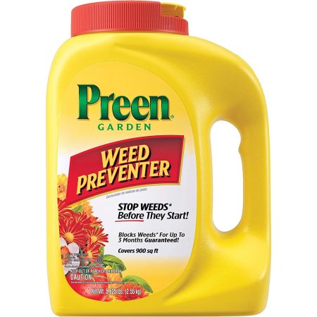  Bottle of Preen 2464110 Garden Weed Preventer on white background