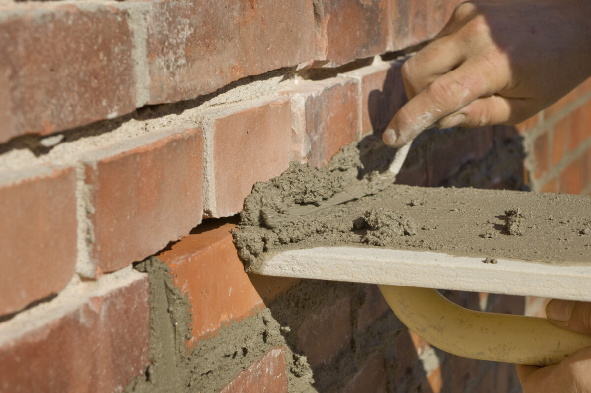 how to stain brick