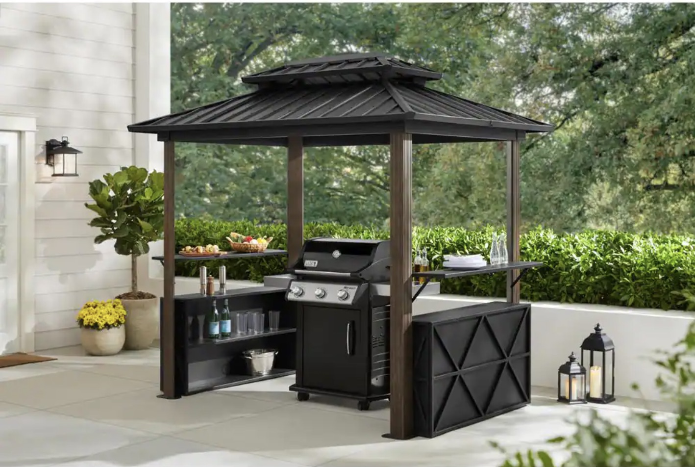 covered outdoor kitchen ideas