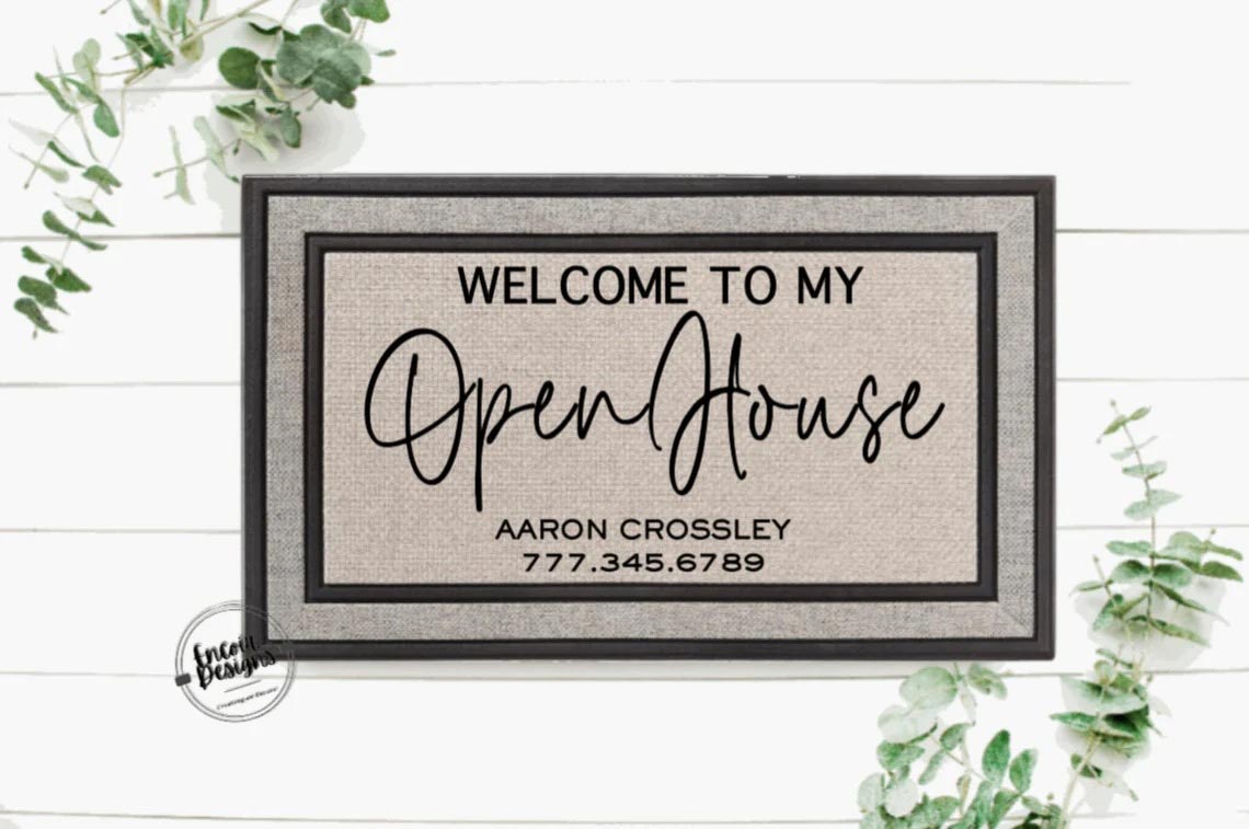 The Best Gifts for Realtors Option Open House Doormat