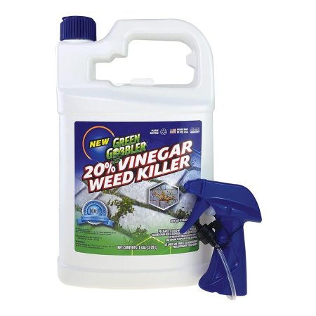  Bottle of Green Gobbler 20% Vinegar Weed & Grass Killer on white background