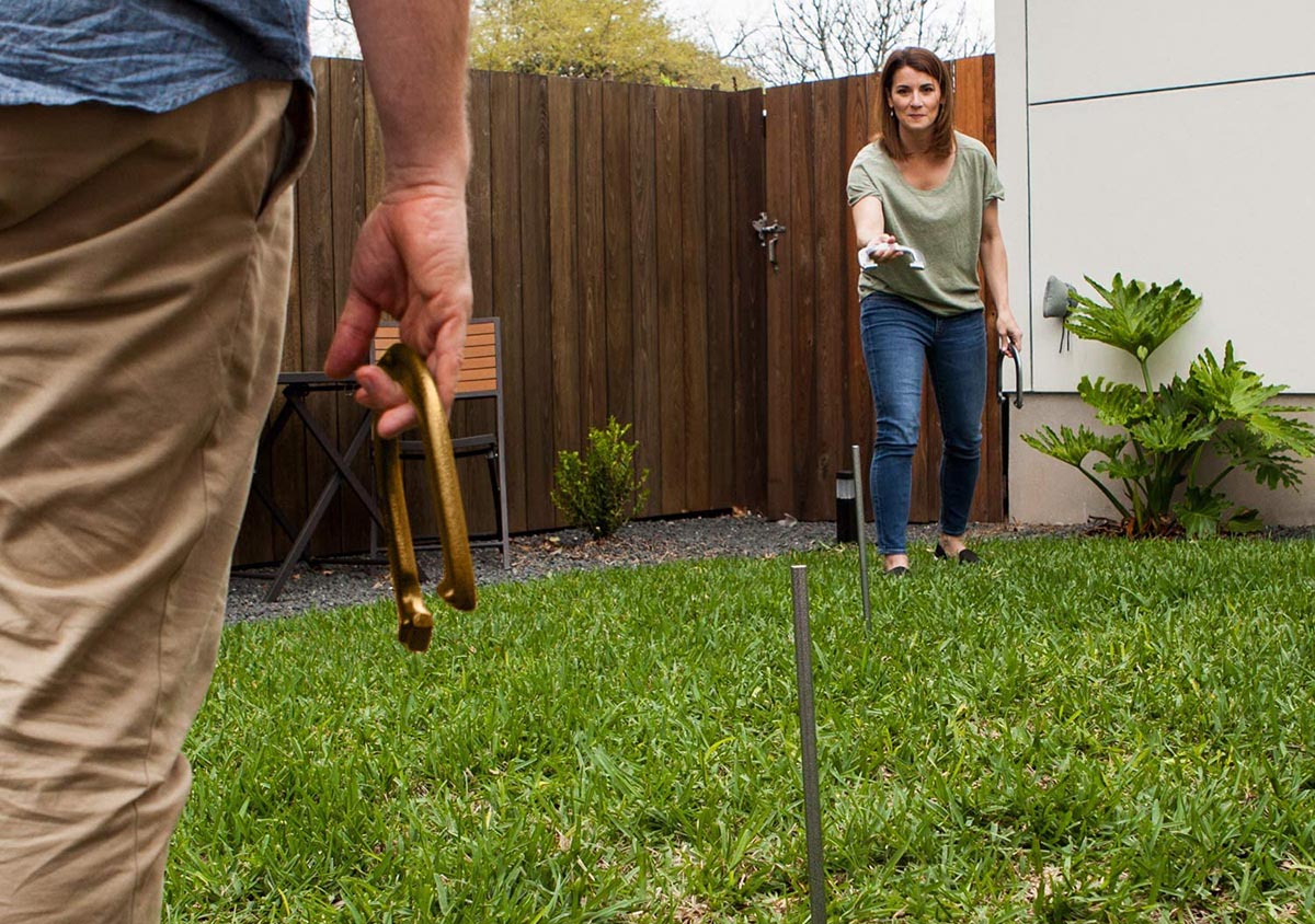 The Most Popular Backyard Games Option Champion Horseshoe Set