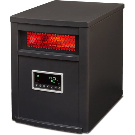  The Best Space Heaters for Basements Option: Lifesmart Infrared Heater with Steel Cabinet