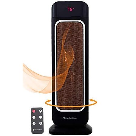  The Best Space Heaters for Basements Option: Comfort Zone Oscillating Digital Tower Heater