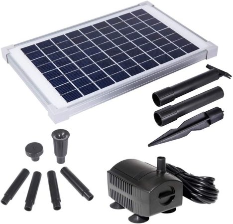  The Best Solar Powered Water Pumps Option: Solariver Solar Water Pump Kit -160+GPH Submersible Water Pump with Adjustable Flow