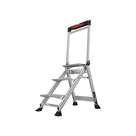  The Little Giant Ladders 3-Step Jumbo Step Stool on a white background.