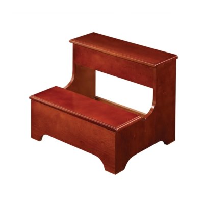 The Red Barrel Studio Ottman 2-Step Wood Step Stool on a white background.