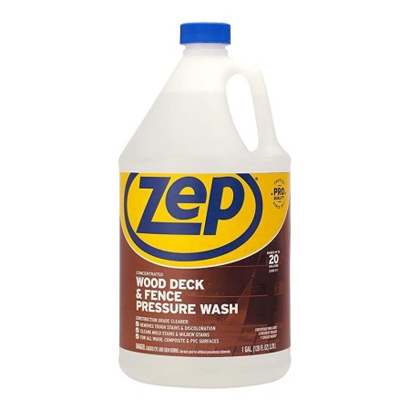  The Zep Wood Deck and Fence Pressure Wash Cleaner on a white background.