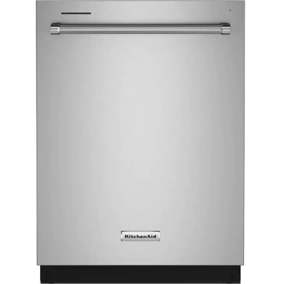 KitchenAid KDTM404KPS Dishwasher in PrintShield on a white background