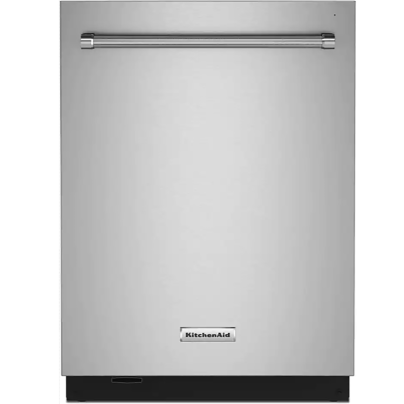 KitchenAid KDTM704KPS Dishwasher with Lighting on a white background