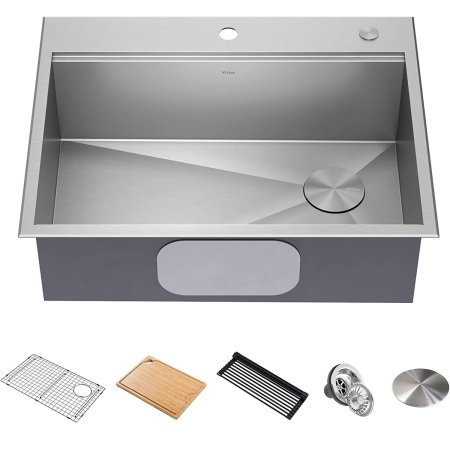  The Best Outdoor Kitchen Sinks Option: Kraus Kore Outdoor Workstation Drop-In Sink