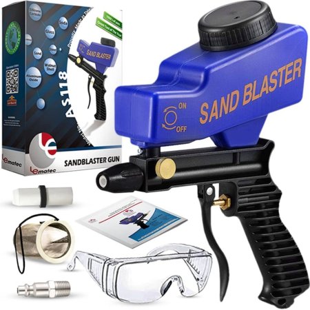  The Best Sandblasters Option: Lematec Gravity Feed Sandblasting Media Gun