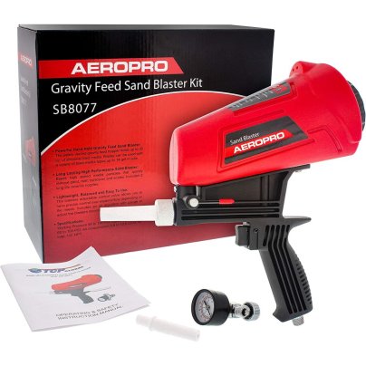 The Best Sandblasters Option: TCP Global Gravity Feed Sandblaster Gun Kit