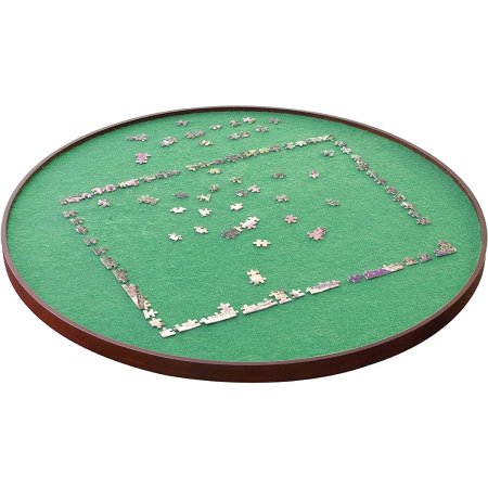  The Best Puzzle Tables Option: Bits and Pieces Round Puzzle Spinner Surface