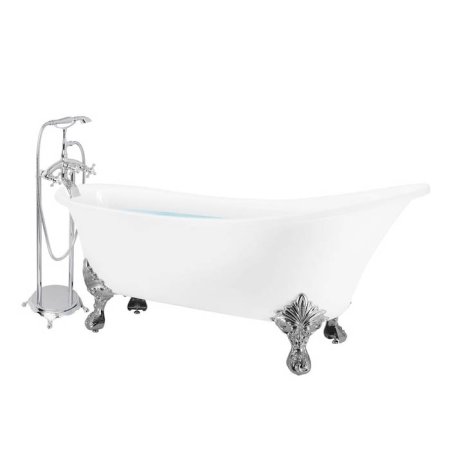  The Best Freestanding Tub Option AKDY Fiberglass Single Slipper Clawfoot Bathtub