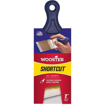 Wooster Brush Q3211-2 Shortcut Angle Sash Paint Brush on a white background