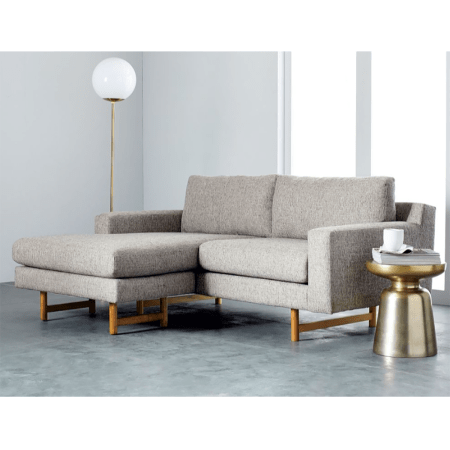  The Best Sectionals for Small Spaces Option: West Elm Eddy Reversible Sectional