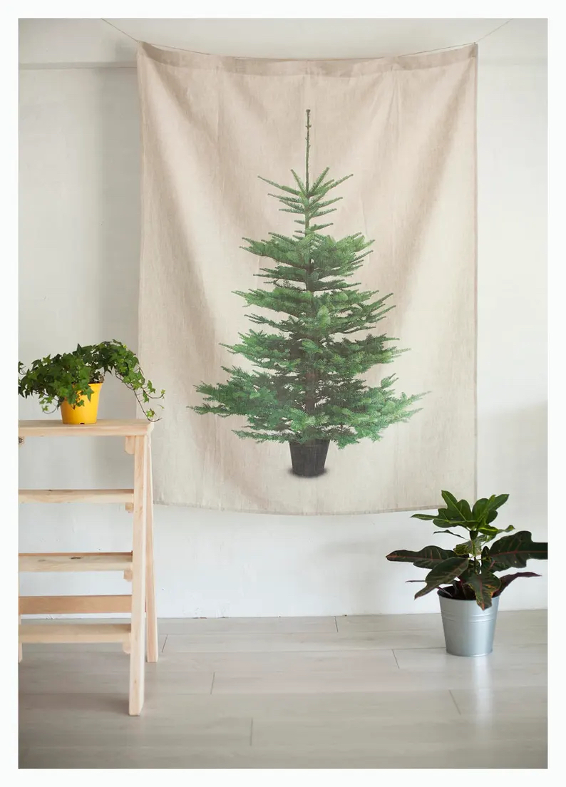 Etsy christmas tree alternatives wall hanging christmas tree