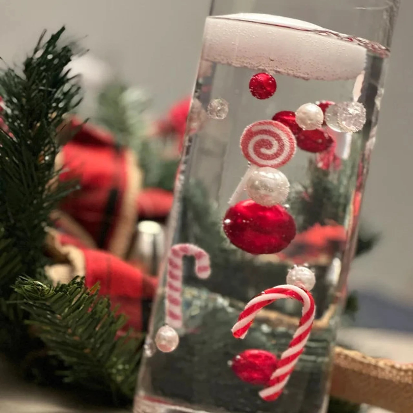 Etsy used christmas decorations floating candle