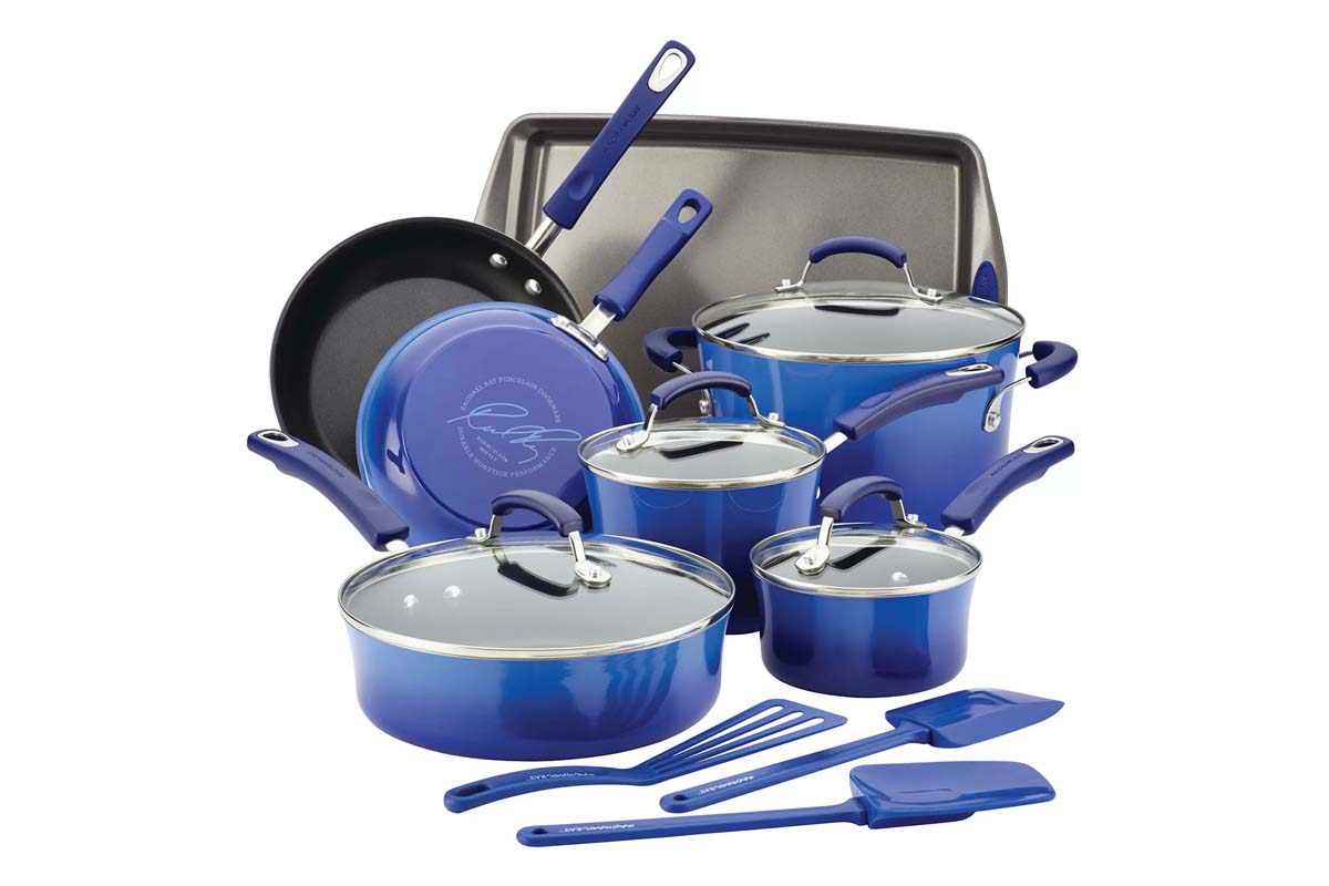 Rachael Ray Hard Enamel Nonstick Cookware Set