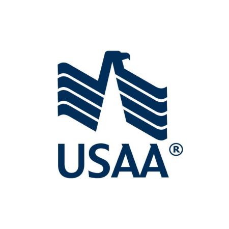  The navy USAA logo appears against a white background.