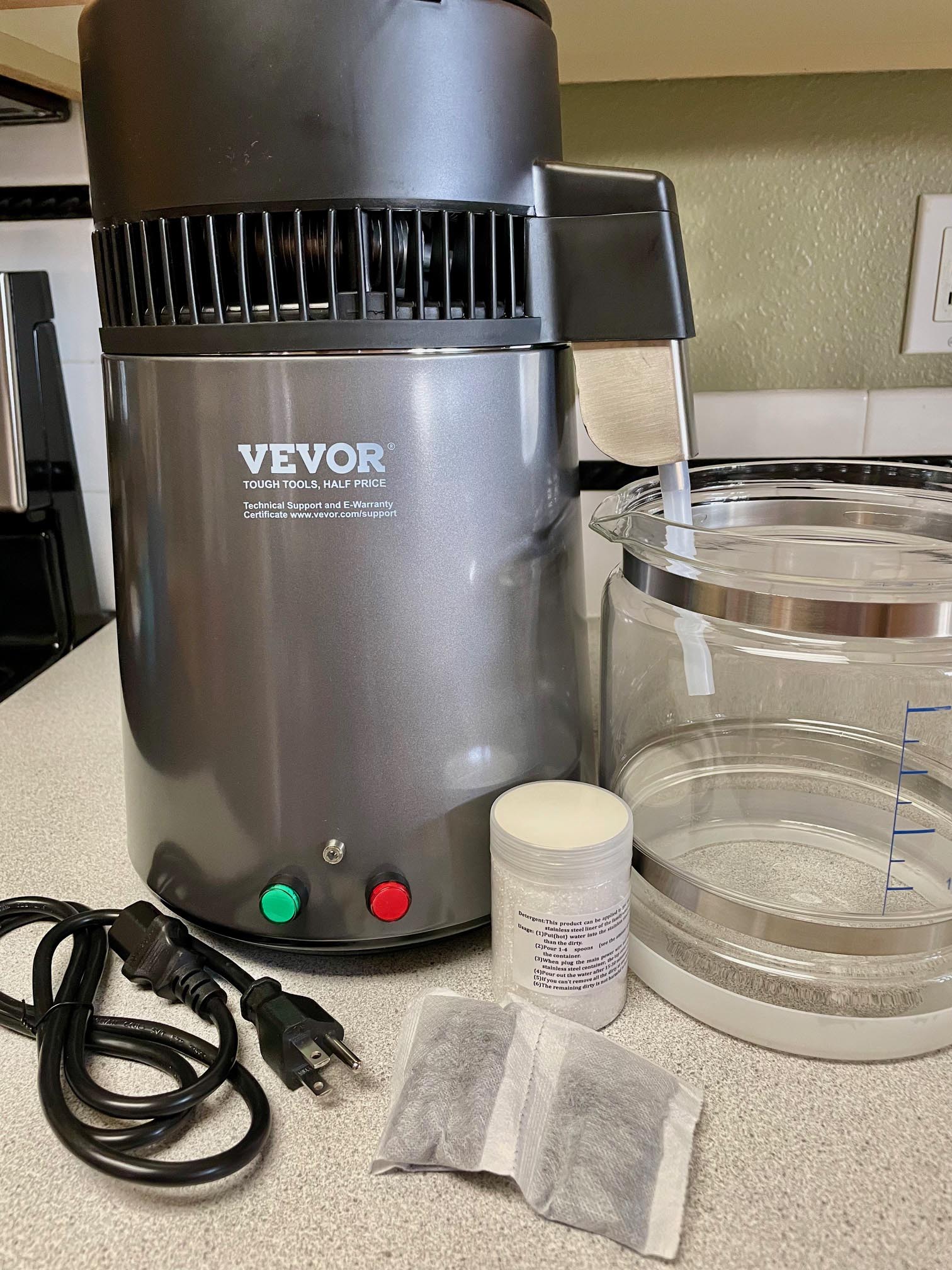 The Best Water Distiller Vevor 4L Stainless Steel Pure Water Distiller after assembly