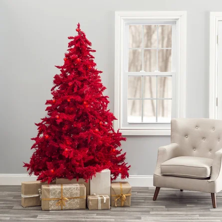 Wayfair alternative christmas tree red tree