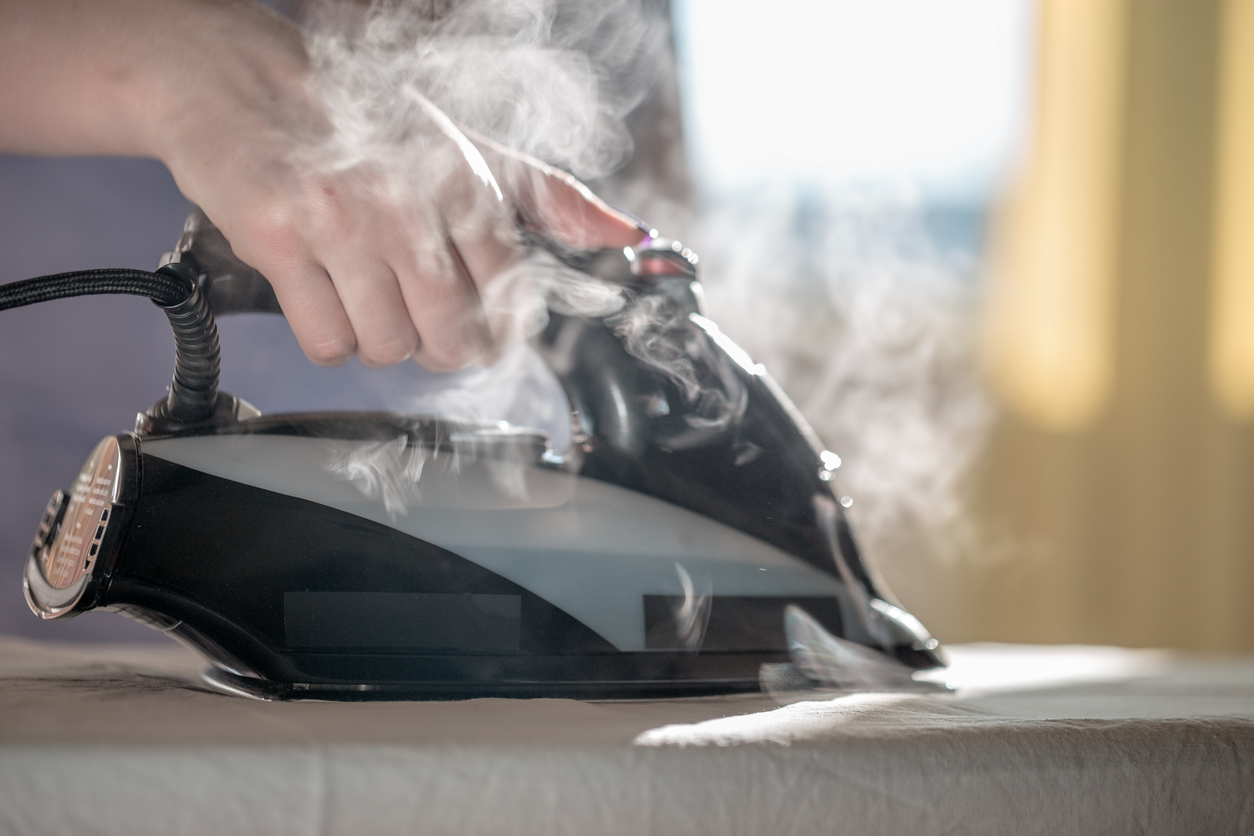 iStock-1353654041 how to sew curtains ironing fabric