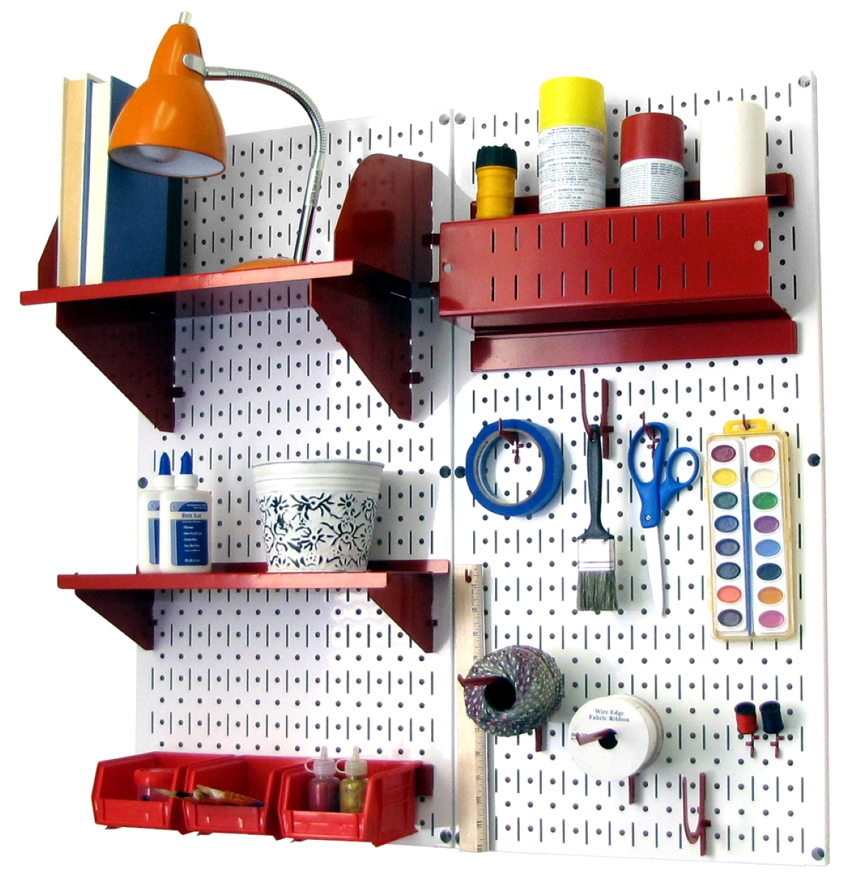 craft room ideas - peg board organization