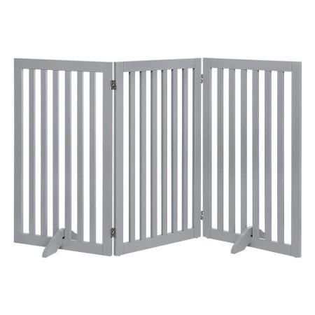  The Best Dog Gates Option: Unipaws Freestanding Wooden Dog Gate