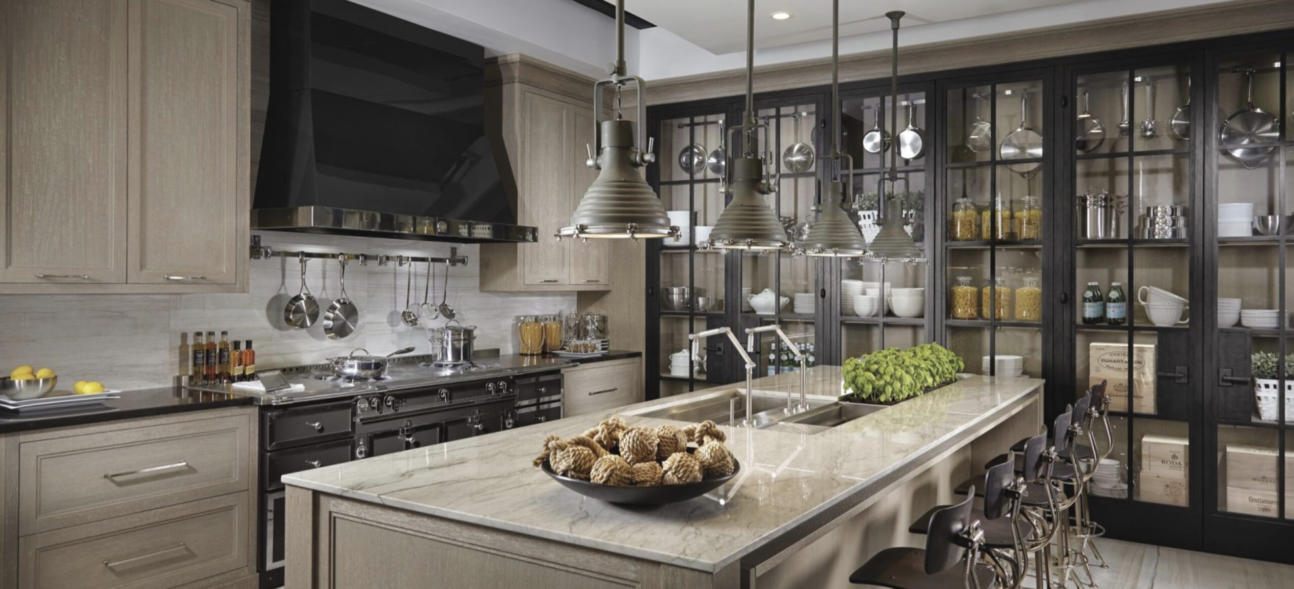 Downsview Kitchens indoor planter garden in kitchen island