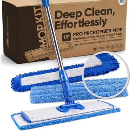  Microfiber Wholesale 18-Inch Microfiber Mop System on a white background