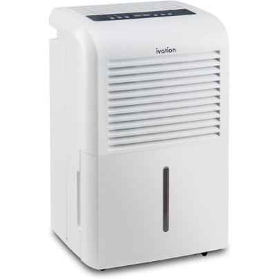 Ivation 70-Pint Large-Capacity Dehumidifier With Pump on white background