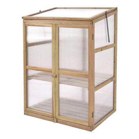  The Best Greenhouse Kit Option: Giantex Garden Cold Frame Portable Wooden Greenhouse