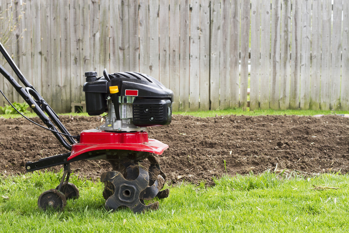 how to till a garden with a power tiller