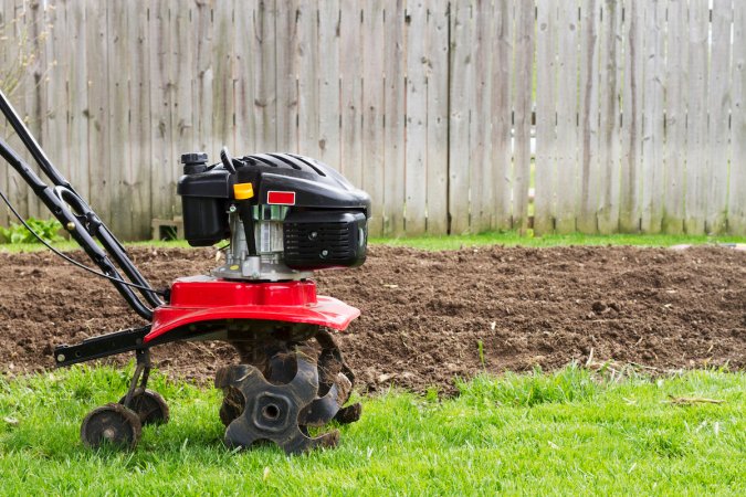 how to till a garden with a power tiller