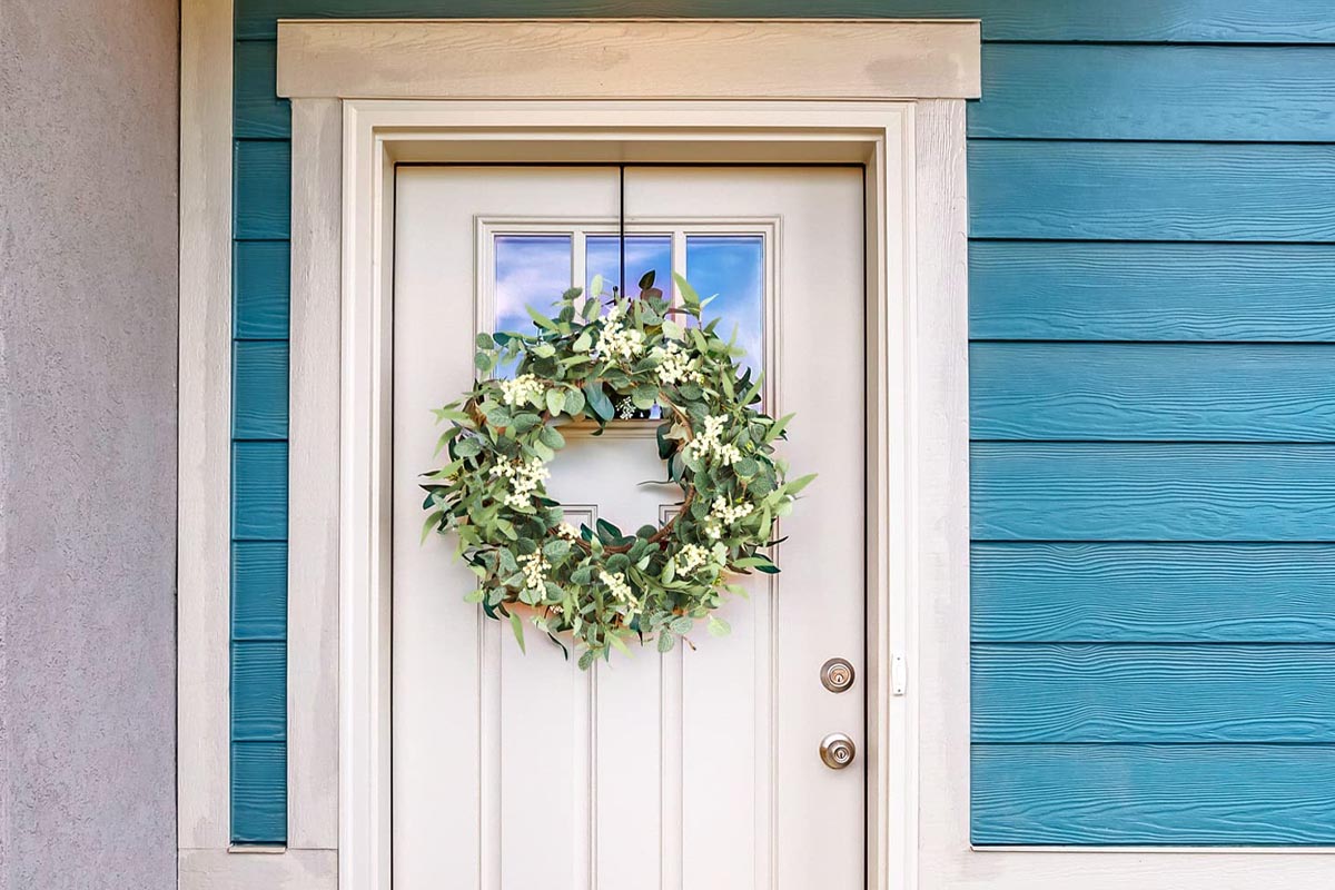 Best Front-Door Wreath Option Eucalyptus Wreath