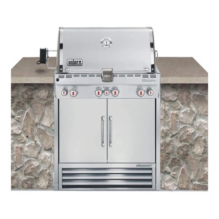  Weber Summit S-460 Built-In Propane Gas Grill on white background