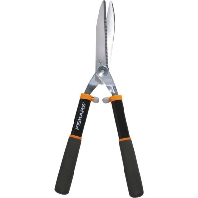Fiskars 8-Inch Power Lever Hedge Shears on a white background
