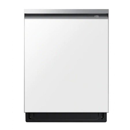  The Best Samsung Dishwasher Option: Bespoke 24-Inch White Glass Top Control Dishwasher