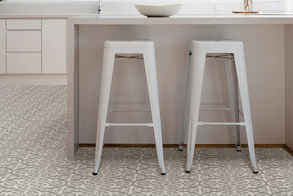 The Best Renter-Friendly Decor Ideas Option: Vinyl Floor Sticker Tiles