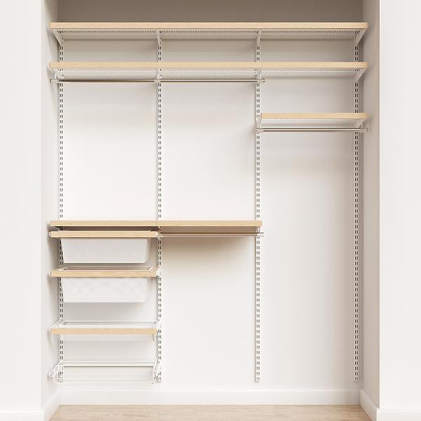 Empty Modular Style Wire Frame Closet