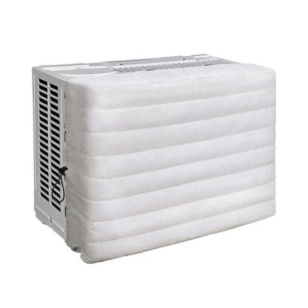  White Brivic Indoor Air Conditioner Cover for Window Unit on white background