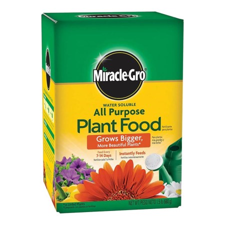  Box of Miracle-Gro Water Soluble All-Purpose Plant Food on a white background