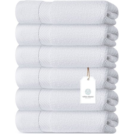  The Best Hand Towels Option: White Classic Luxury Hotel Collection Hand Towels